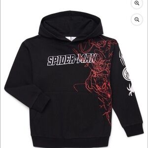 Spiderman Kids Hoodie in Black and Red